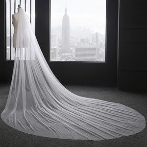 One-tier Cut Edge Cathedral Bridal Veil